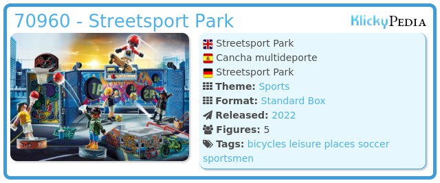 Playmobil 70960 - Streetsport Park