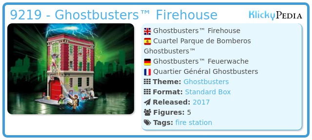 Playmobil 9219 - Ghostbusters™ Firehouse