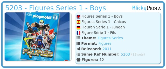 Playmobil 5203 - Figures Series 1 - Boys