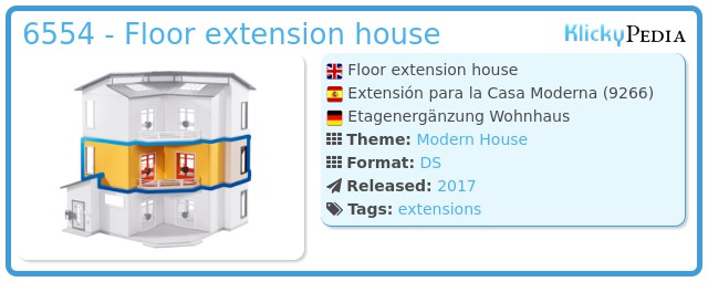 Playmobil 6554 - Floor extension house