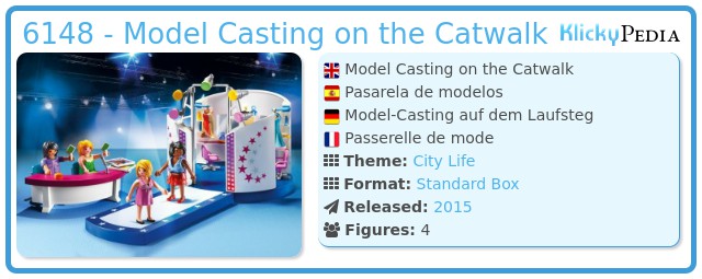 Model-Casting auf dem Laufsteg Playmobil 6148 