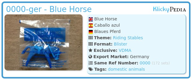 Playmobil 0000-ger - Blue Horse