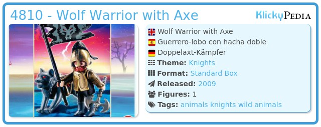 Playmobil 4810 - Wolf Warrior with Axe