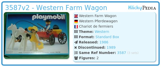 Playmobil 3587v2 - Western Farm Wagon