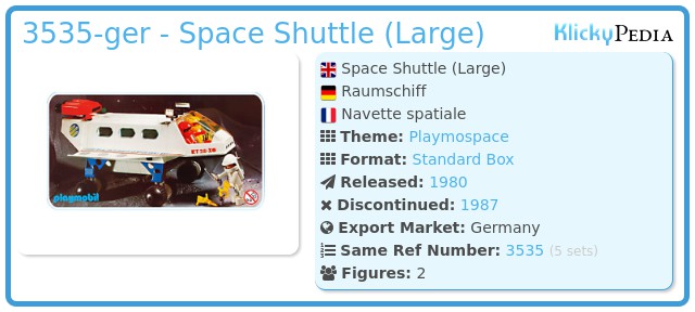 Playmobil 3535-ger - Space Shuttle (Large)
