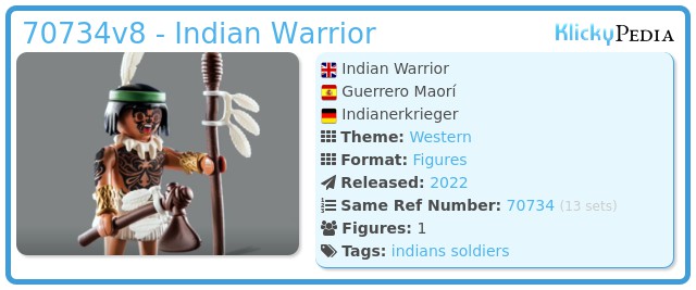 Playmobil 70734v8 - Indian Warrior