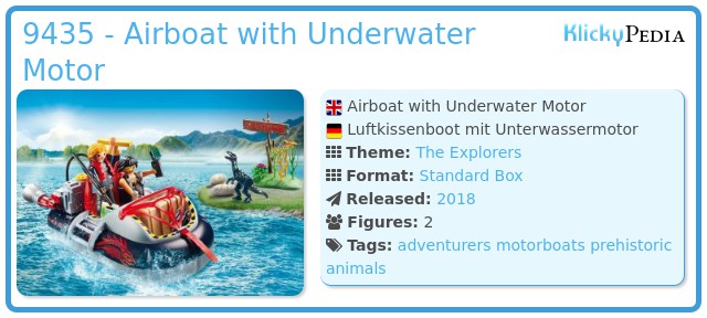 Playmobil 9435 - Airboat with Underwater Motor