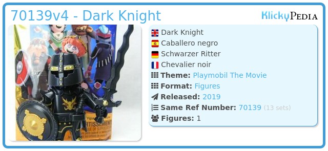 Playmobil 70139v4 - Dark Knight