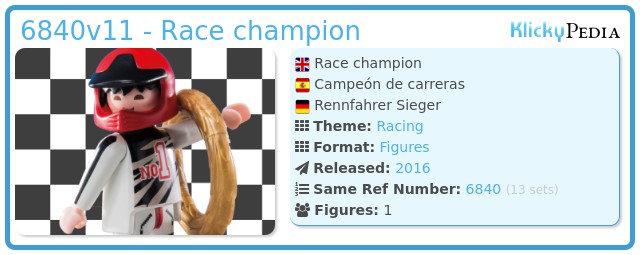 Playmobil 6840v11 - Race champion