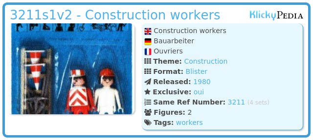 Playmobil 3211s1v2 - Construction workers