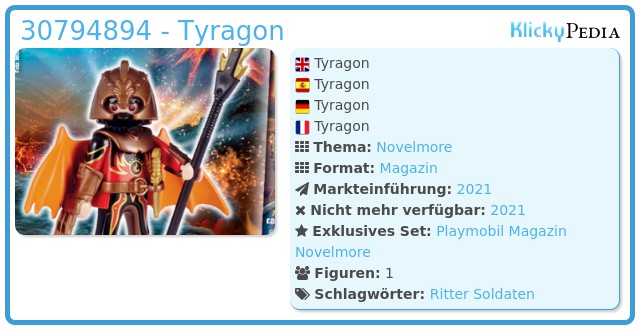 Playmobil 30794894 - Tyragon
