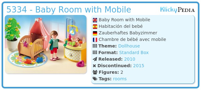Playmobil 5334 - Baby Room with Mobile