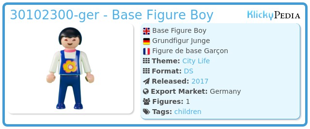 Playmobil 30102300-ger - Base Figure Boy
