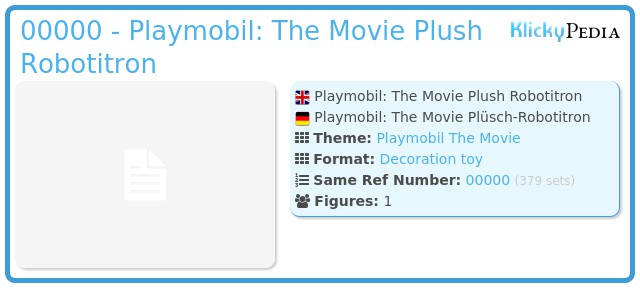 Playmobil 00000 - Playmobil: The Movie Plush Robotitron
