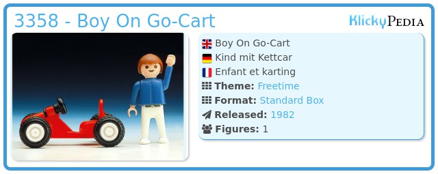 Playmobil 3358 - Boy On Go-Cart