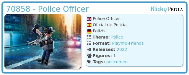 Playmobil 70858 - Police Officer