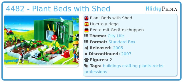 Playmobil 4482 - Plant Beds with Shed