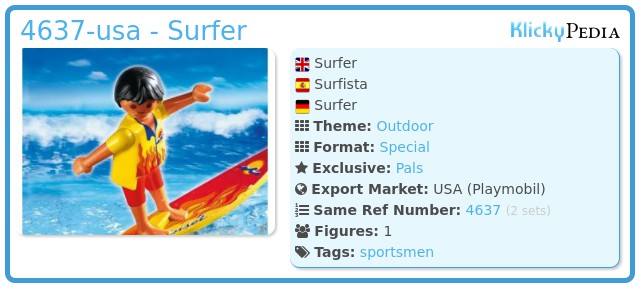 Playmobil 4637-usa - Surfer