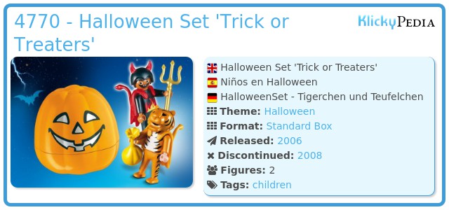 Playmobil 4770 - Halloween Set 'Trick or Treaters'