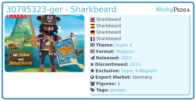 Playmobil 30795323-ger - Sharkbeard
