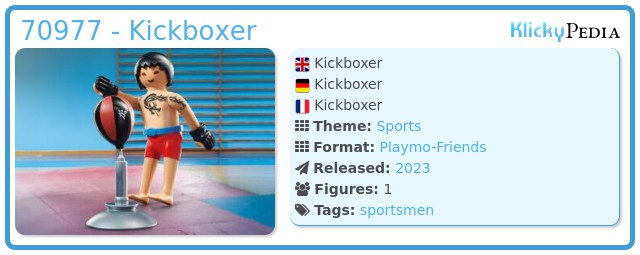 Playmobil 70977 - Kickboxer