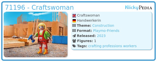 Playmobil 71196 - Craftswoman