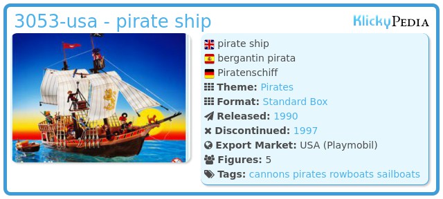 Playmobil 3053-usa - pirate ship