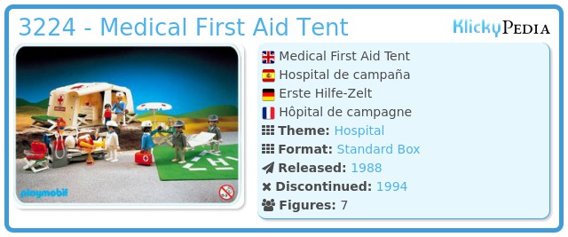 Playmobil 3224 - Medical First Aid Tent
