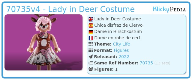 Playmobil 70735v4 - Lady in Deer Costume