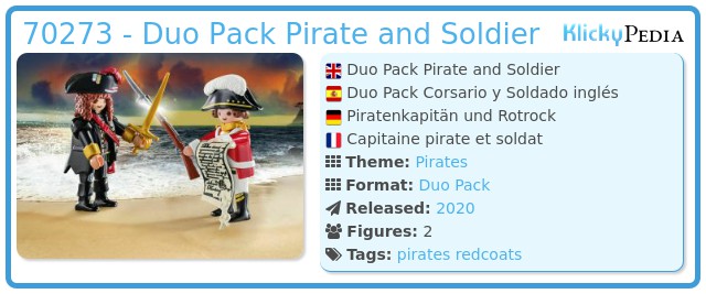 Playmobil 70273 - Duo Pack Pirate and Soldier