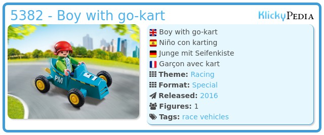 Playmobil 5382 - Boy with go-kart