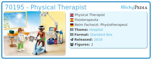 Playmobil 70195 - Physical Therapist