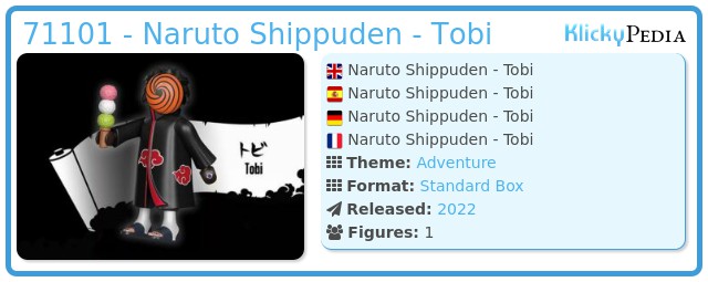 Playmobil 71101 - Naruto Shippuden - Tobi