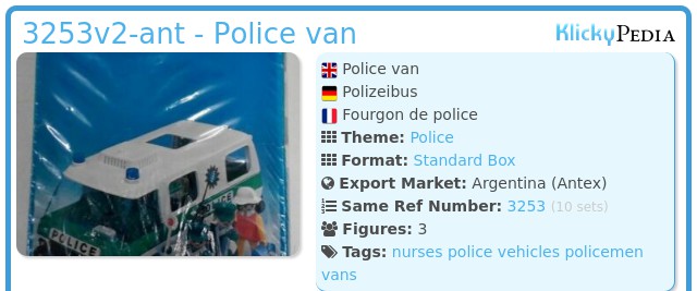 Playmobil 3253v2-ant - Police van
