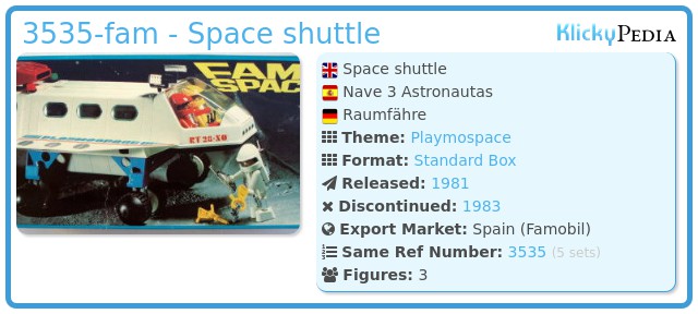 Playmobil 3535-fam - Space shuttle
