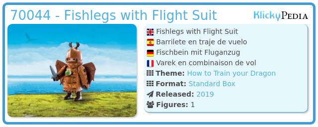 Playmobil 70044 - Fishlegs with Flight Suit
