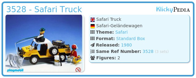 Playmobil 3528 - Safari Truck