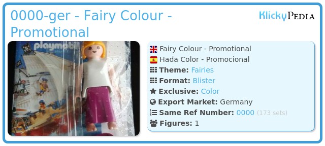 Playmobil 0000-ger - Fairy Colour - Promotional