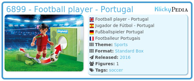 Playmobil 6899 - Football player - Portugal