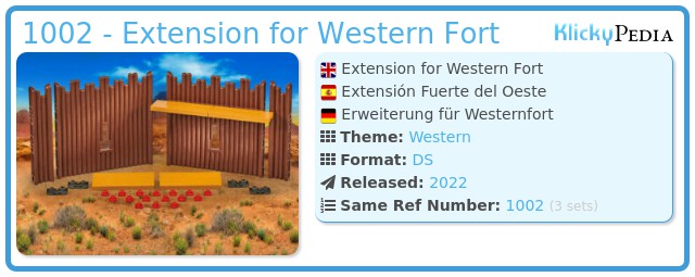 Playmobil 1002 - Extension for Western Fort