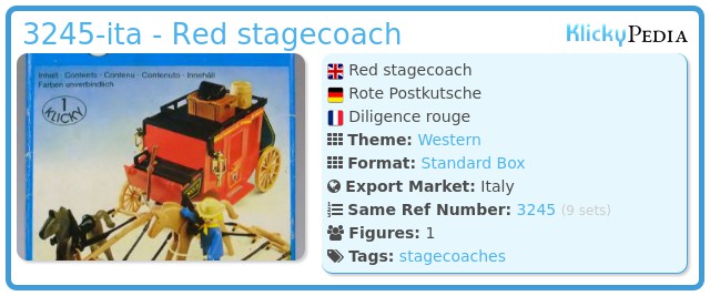 Playmobil 3245-ita - Red stagecoach
