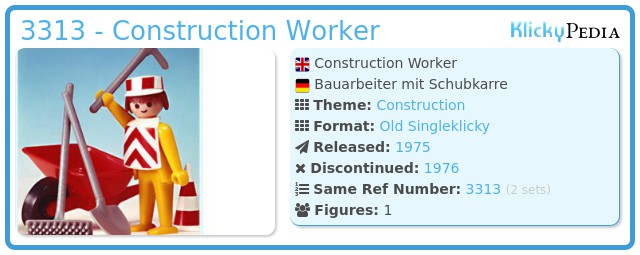 Playmobil 3313 - Construction Worker