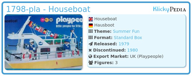 Playmobil 1798-pla - Houseboat