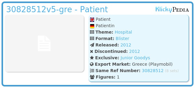 Playmobil 30828512v5-gre - Patient