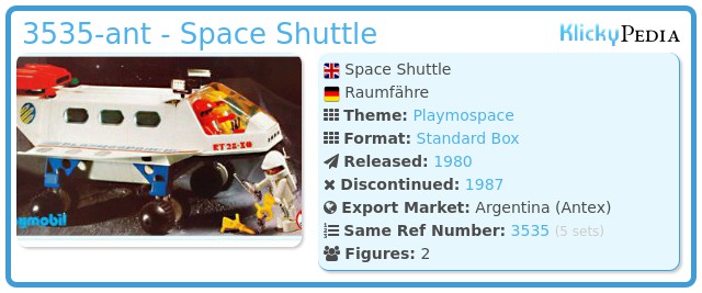 Playmobil 3535-ant - Space Shuttle