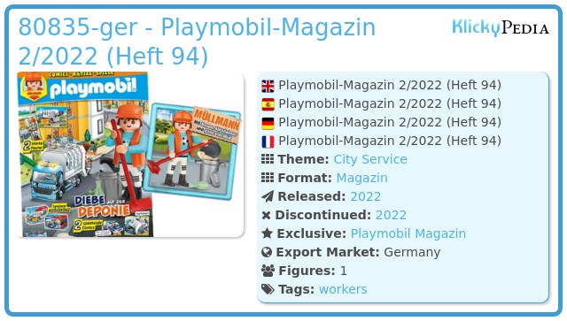 Playmobil 80835-ger - Playmobil-Magazin 2/2022 (Heft 95)