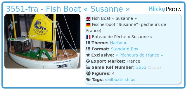 Playmobil 3551-fra - Fish Boat « Susanne »