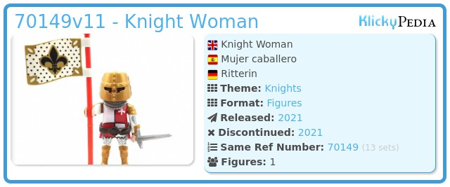 Playmobil 70149v11 - Knight Woman