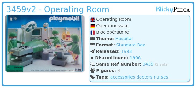 Playmobil 3459v2 - Operating Room