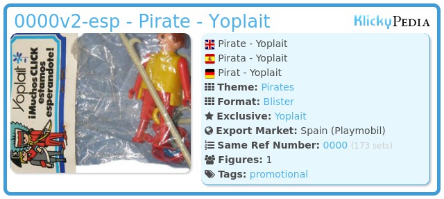 Playmobil 0000v2-esp - Pirate - Yoplait